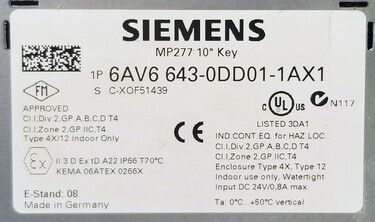 6AV6643-0DD01-1AX1 | Siemens HMIs